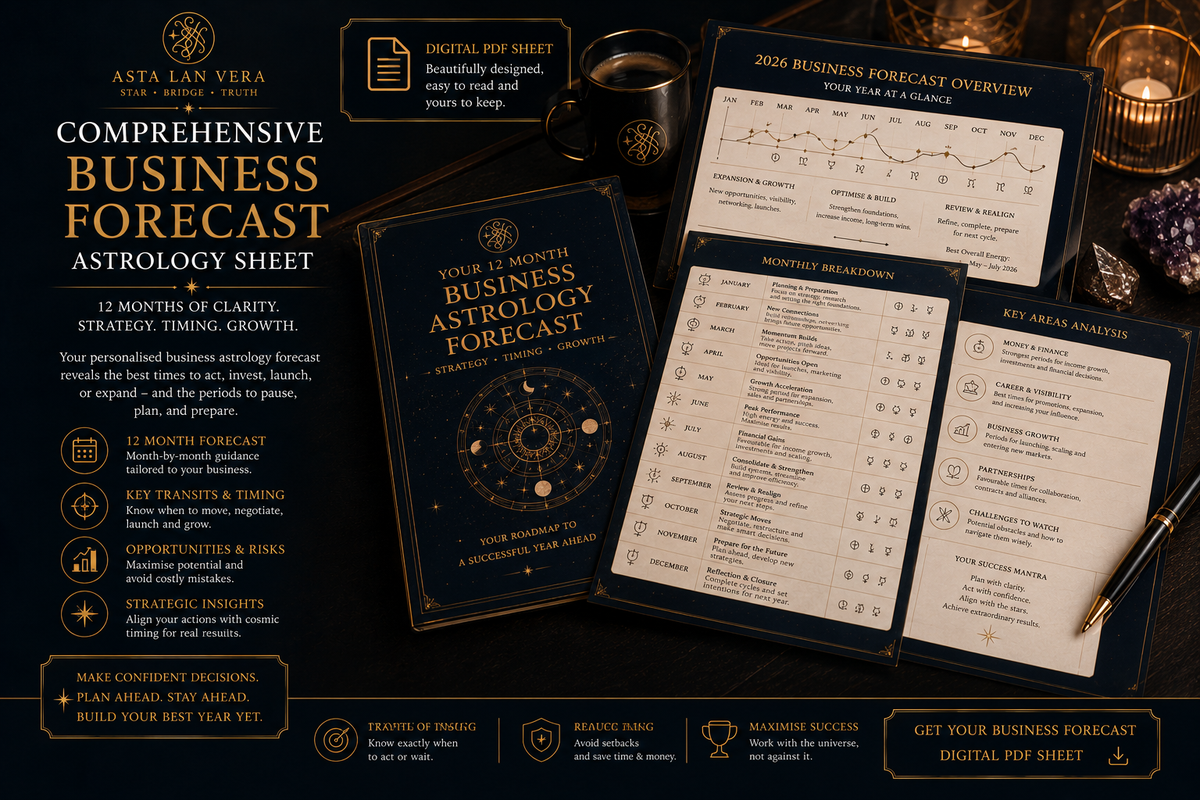 2 year Astrological Business Forecast Sheet (PDF)