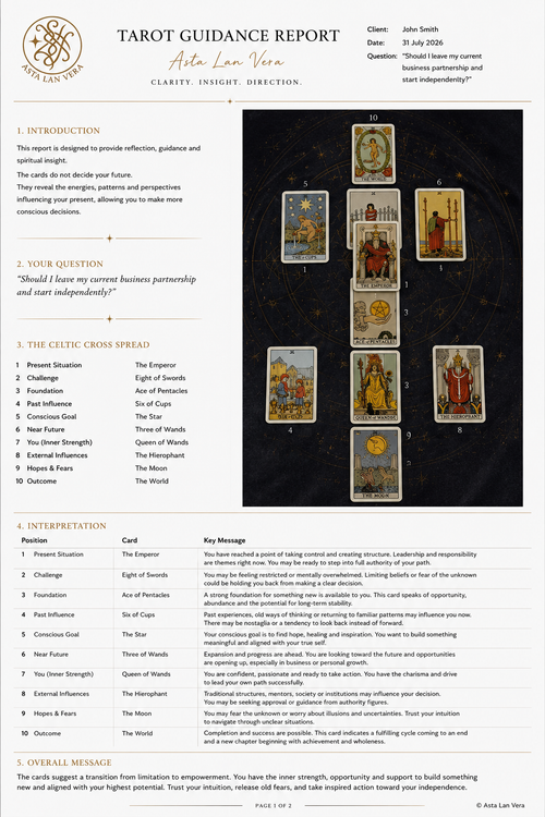 Full Tarot Reading
